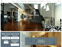 Tablet Screenshot of parkhotelbarcelona.com